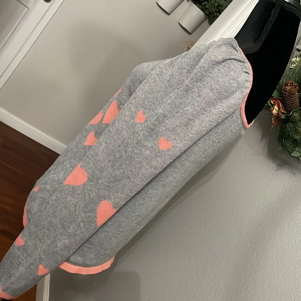 BY design pink hearts sweater,